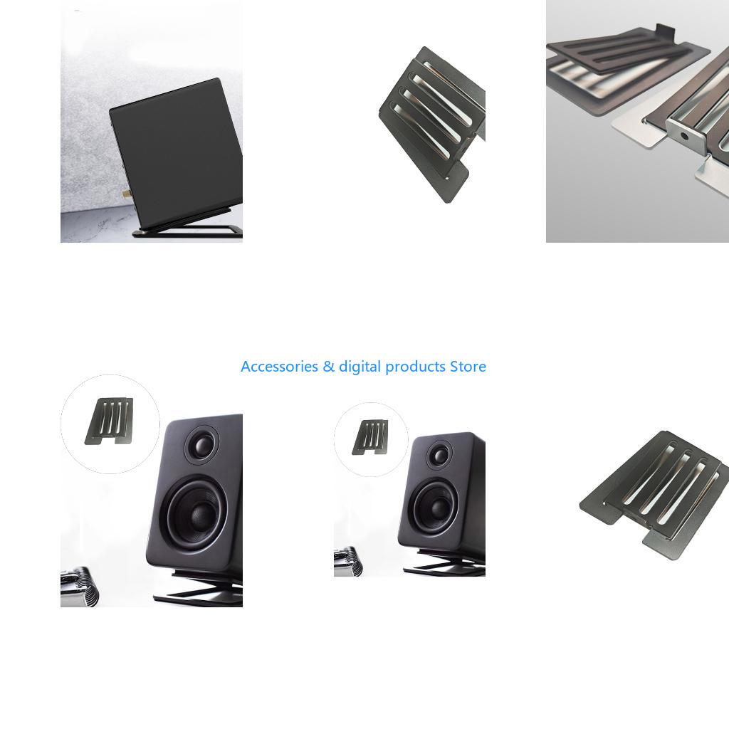 Speaker Desk Setup - 77JD Ergonomischer Lautsprecherständer mit Neigungswinkel, vollflächige,