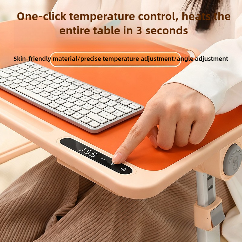 Ergonomic Desk Setup Keyboard - Verstellbarer Laptop-Ständer, beheiztes Tastaturablage mit Mauspad,