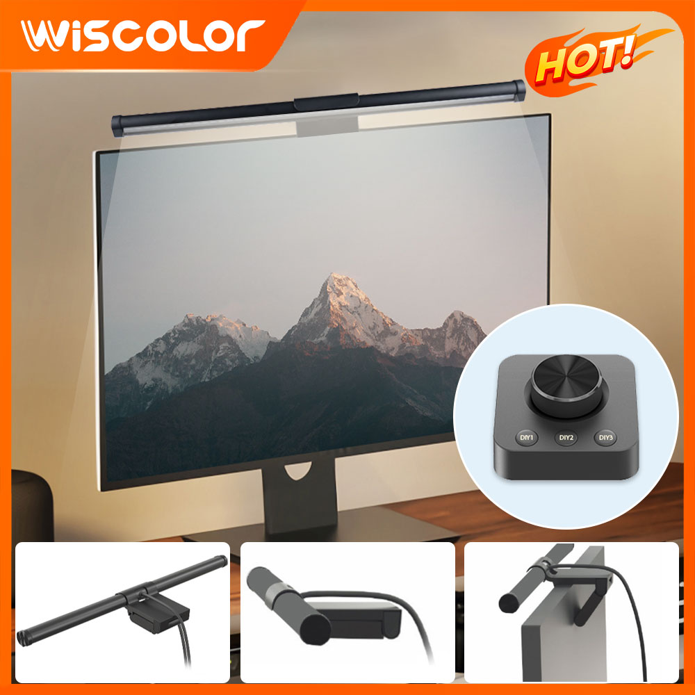 Desk Setup In Office - RGB-Lichtleiste Monitor-Setup-Dekoration Dimmbare LED-Leuchten Smart WLAN-Fernbedienung