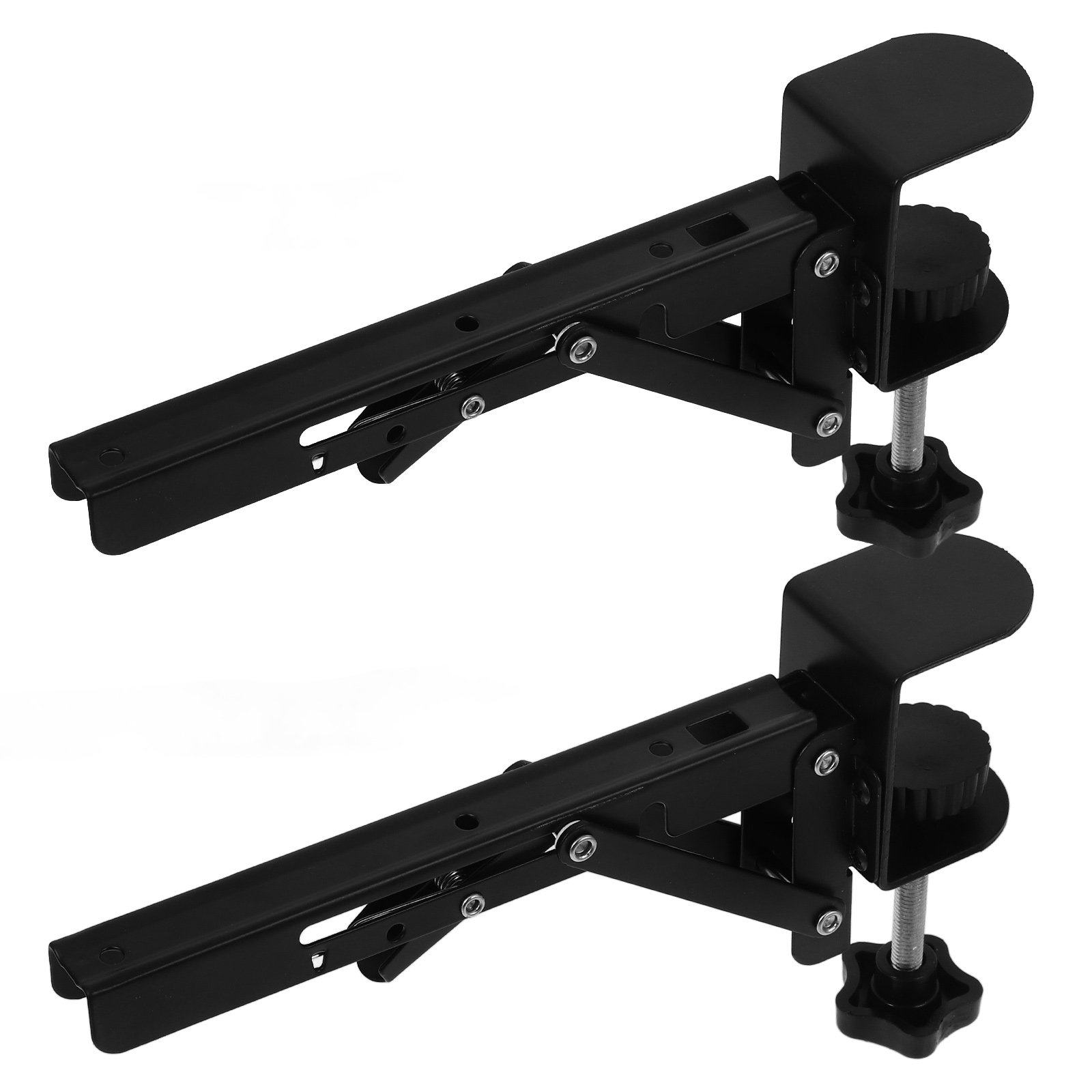 Ergonomic Desk Setup Keyboard - 2er-Set Ergonomische Schreibtisch-Armlehnen-Klemm-Erweiterungsablage für Computer-Arbeitsplatz Gaming-Setup