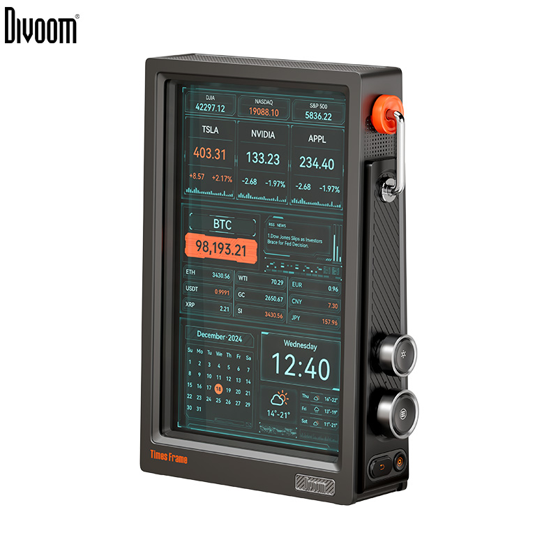Speaker Desk Setup - Divoom Times Frame 10,1′′ Intelligente Digitaluhr
