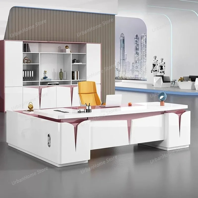 Desk Setup Study - Möbel, Büroschreibtisch-Einrichtung, Zubehör, einfacher Tischeckenbereich, professionelle