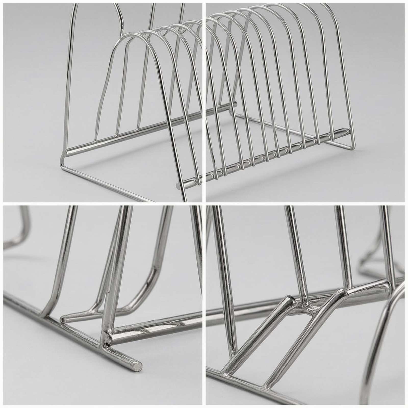 Desk Setup Organization - Albumhalter mit 10 Fächern Metall-Draht-Albumhalter mit