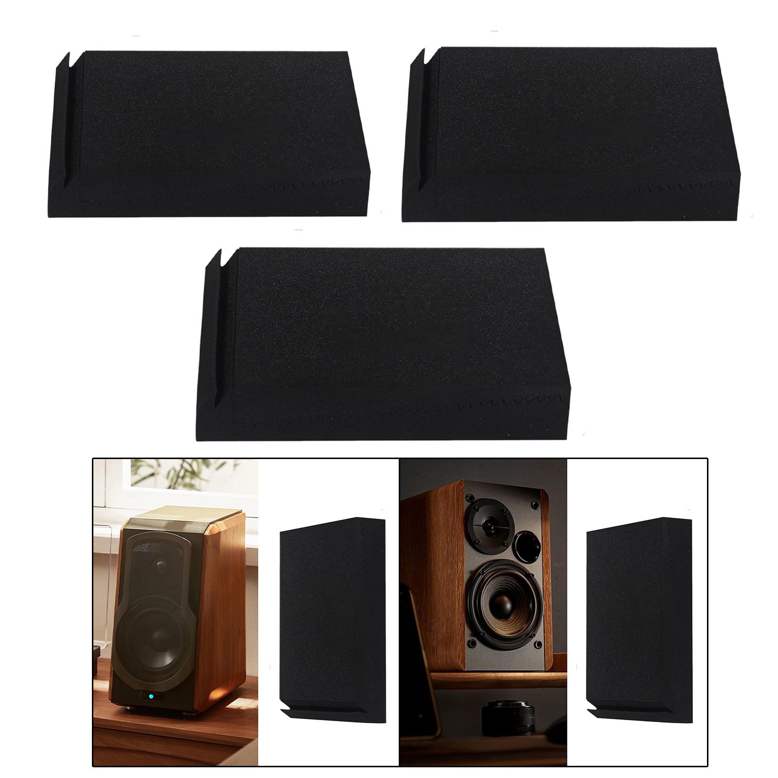 Speaker Desk Setup - Schalldämpfendes Schaumstoff-Studio-Isolationspad, hochdichte Akustikbasis für Lautsprecher,