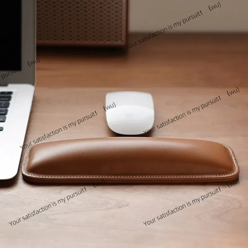 Ergonomic Desk Setup Keyboard - ZOCI-Handballenauflage aus echtem Leder, Tastaturkissen aus