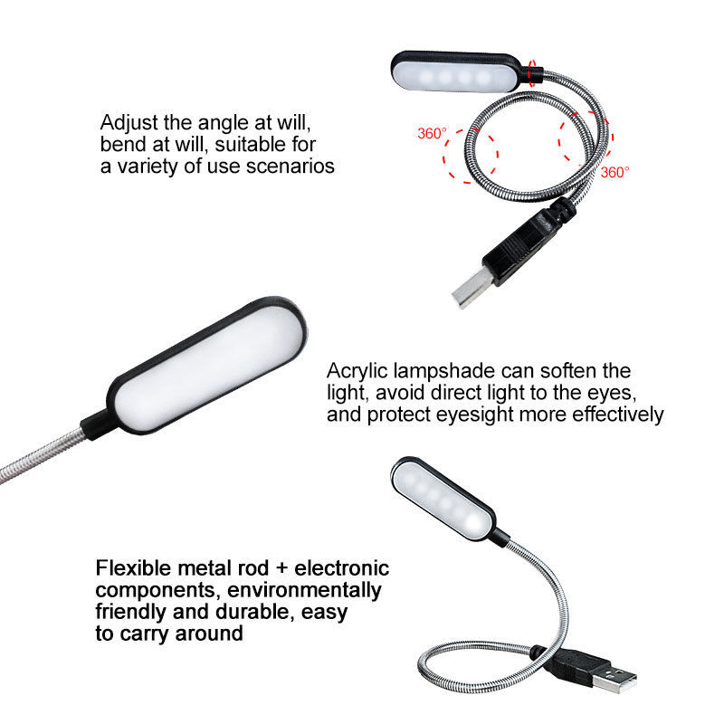 Mini 4-LED-Buchlampe, tragbar, – Desk Setup Notebook Bewertung und Preis