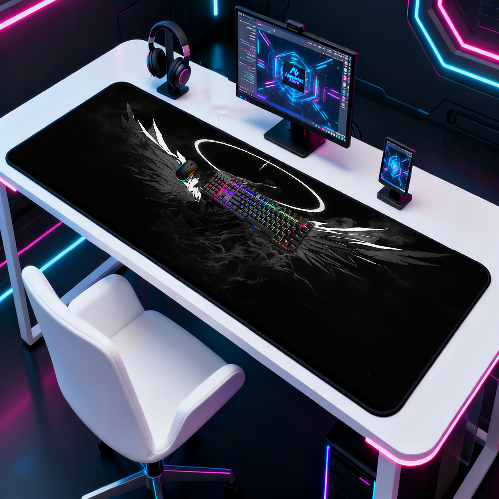 Gothic Mauspad Gamer-Matte Sch – Desk Setup Black And White Bewertung und Preis