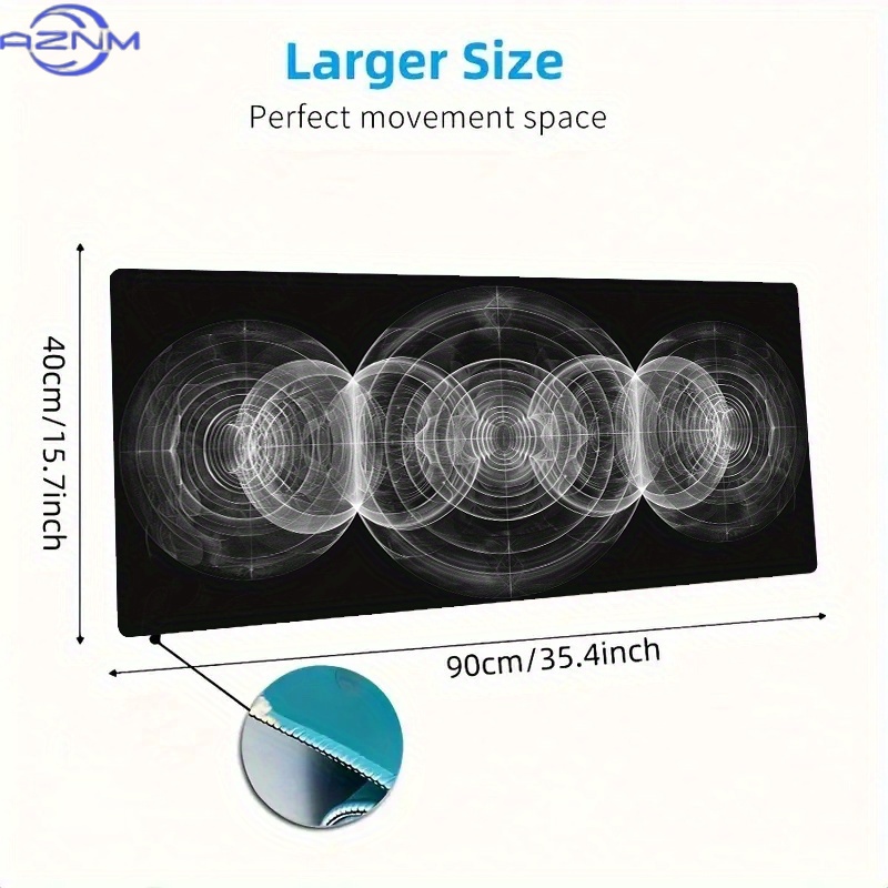 Großes Schwarz-Weißes Spiralmu – Desk Setup Black And White Bewertung und Preis