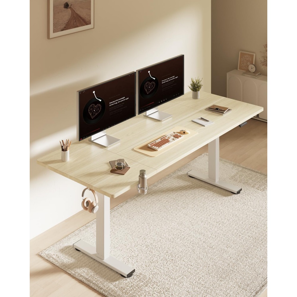 FLEXISPOT 63x32 Zoll elektrisc – Desk Setup In Office Bewertung und Preis