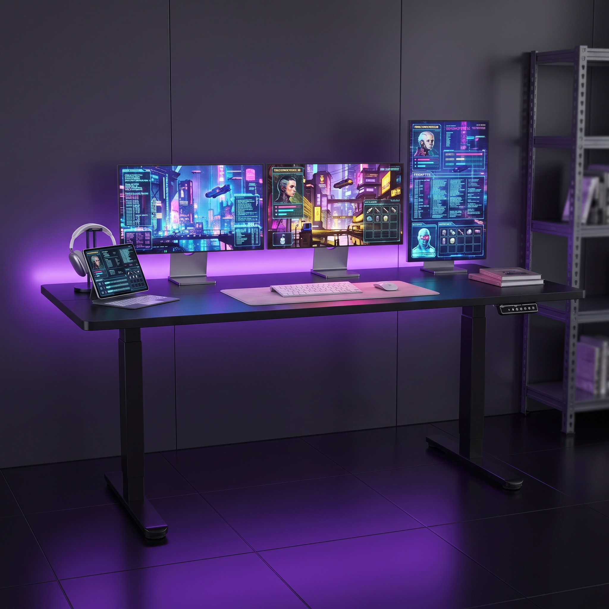 Elektrischer Stehschreibtisch  – Desk Setup In Office Bewertung und Preis