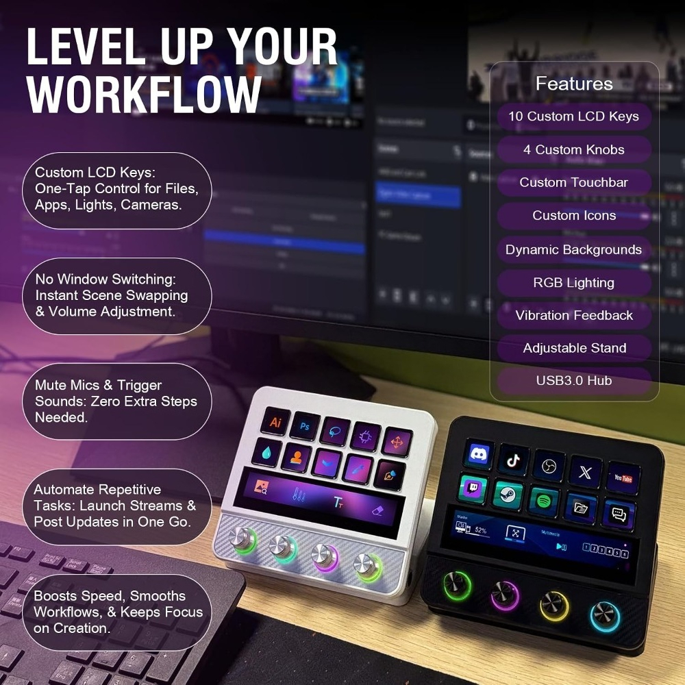 Programmierbares USB-Shortcut- – Desk Setup Streaming Bewertung und Preis