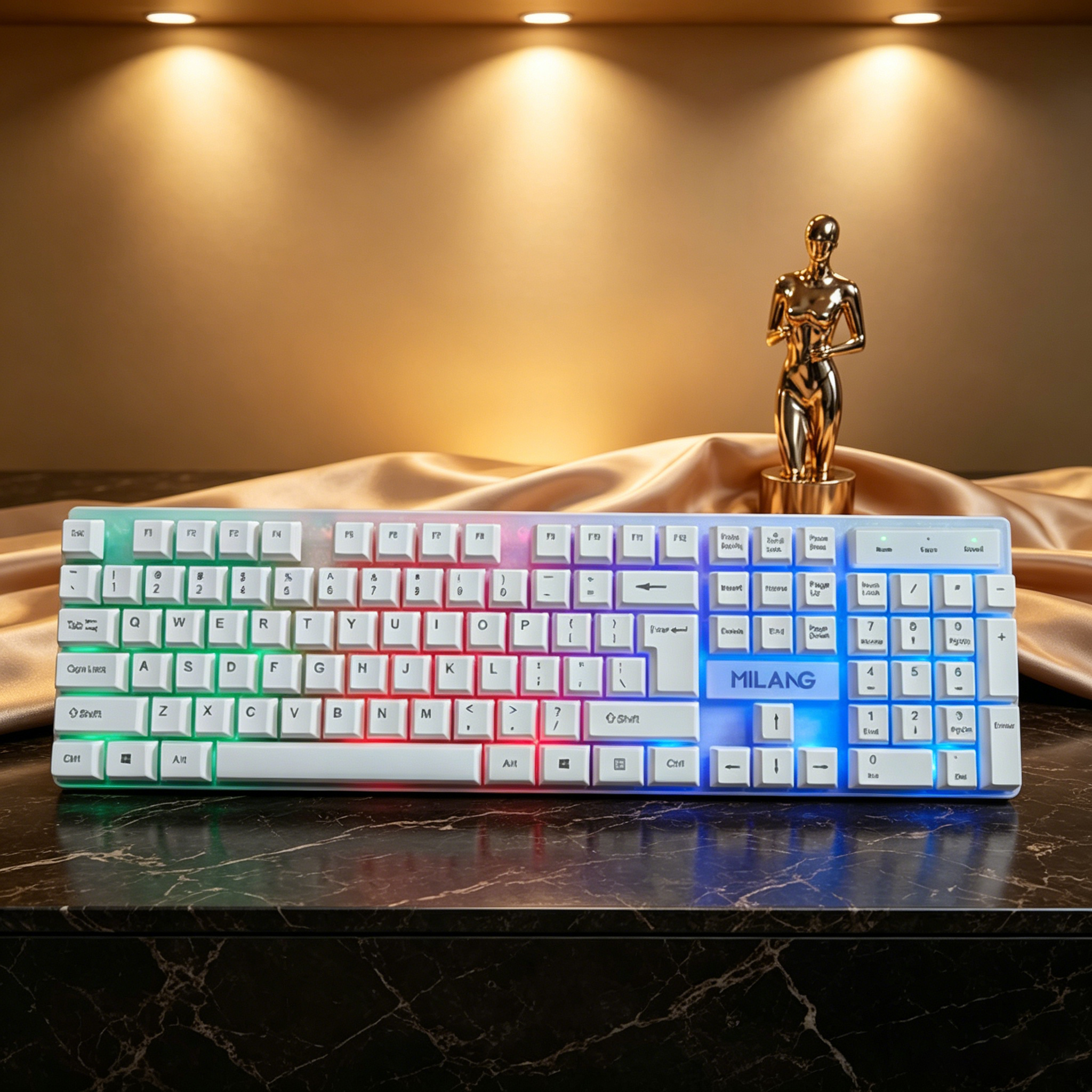 Kabelgebundenes RGB-Tastatur-M – Ergonomic Desk Setup Keyboard Bewertung und Preis