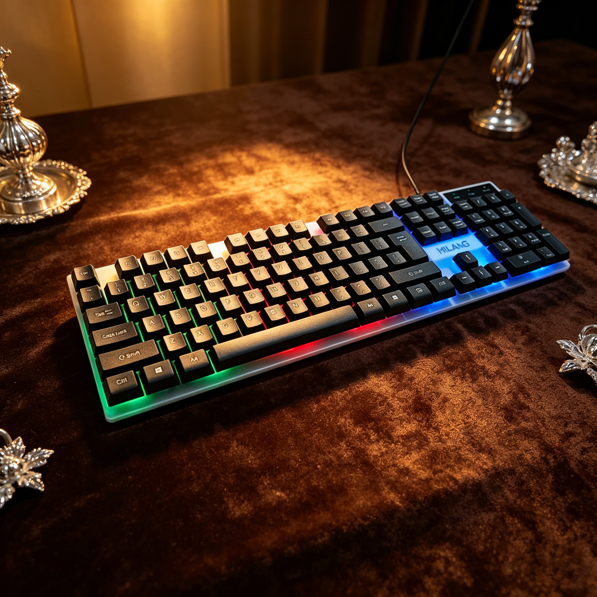 Kabelgebundenes RGB-Tastatur-M – Ergonomic Desk Setup Keyboard Bewertung und Preis