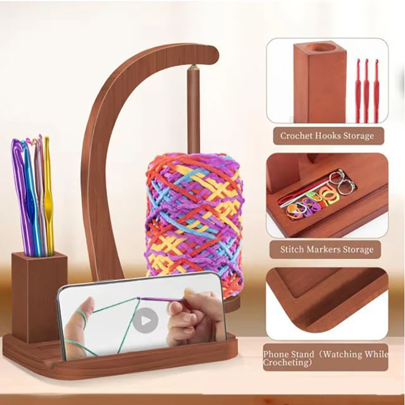 Auf Lager: Drehbarer Garnhalte – Desk Setup Organization Bewertung und Preis