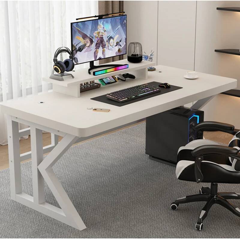 Geformter L-Gaming-Schreibtisc – Desk Setup With Laptop And Monitor Bewertung und Preis