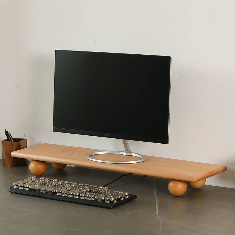 Massivholz Monitor Riser Lapto – Desk Setup With Laptop And Monitor Bewertung und Preis