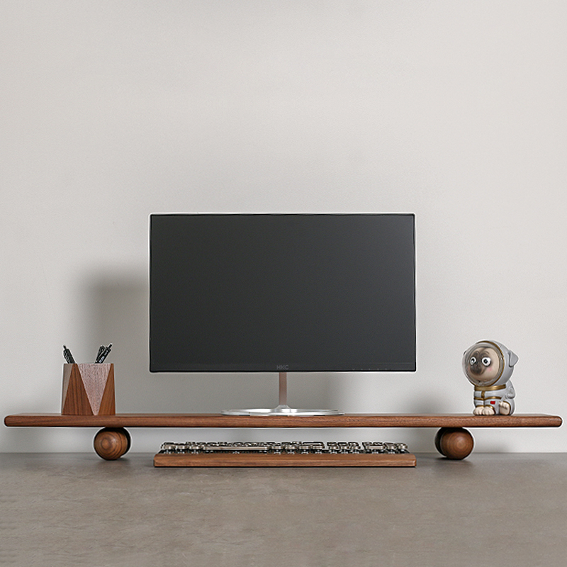 Massivholz Monitor Riser Lapto – Desk Setup With Laptop And Monitor Bewertung und Preis