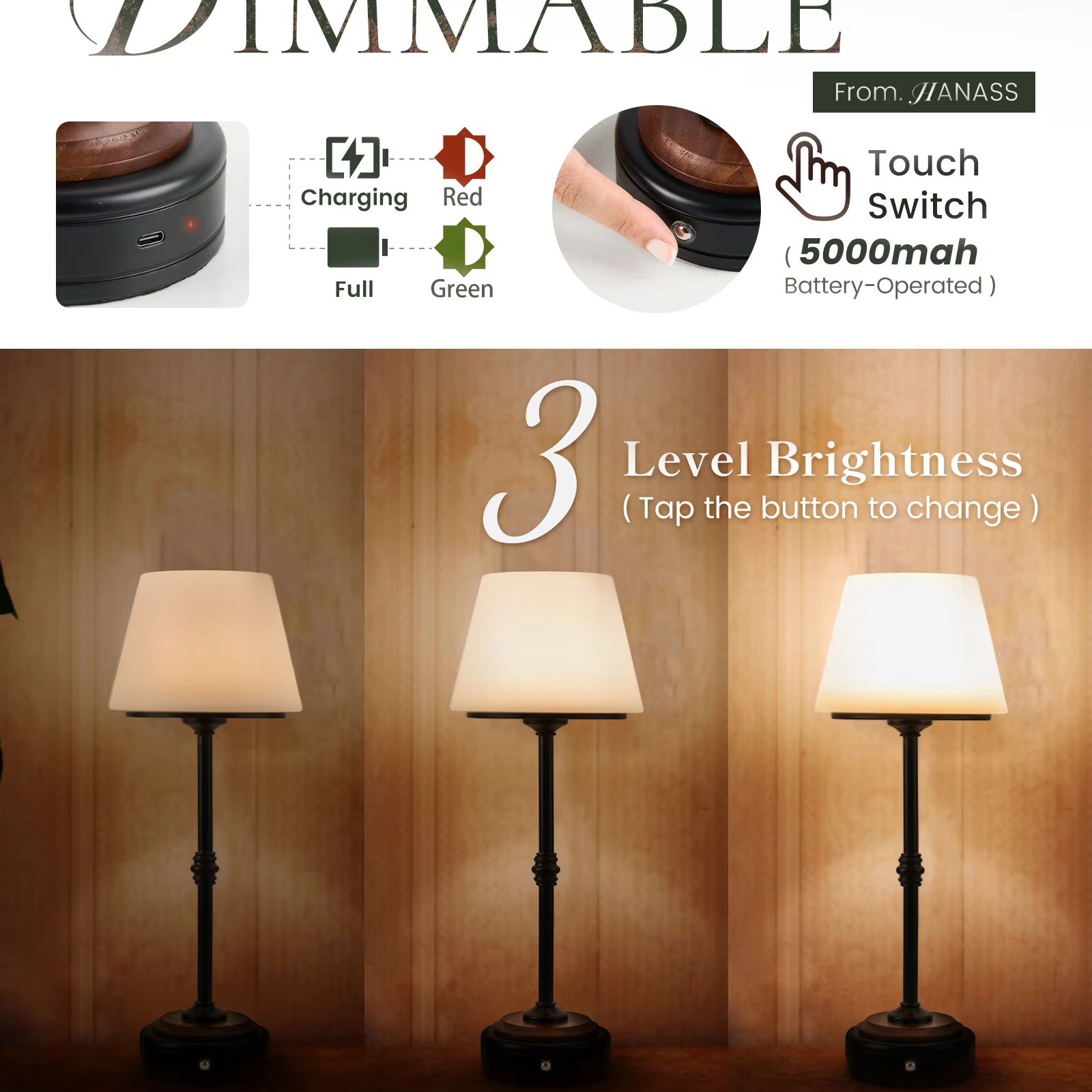 Kabellose Tischlampen-Set mit  – Desk Setup Study Bewertung und Preis