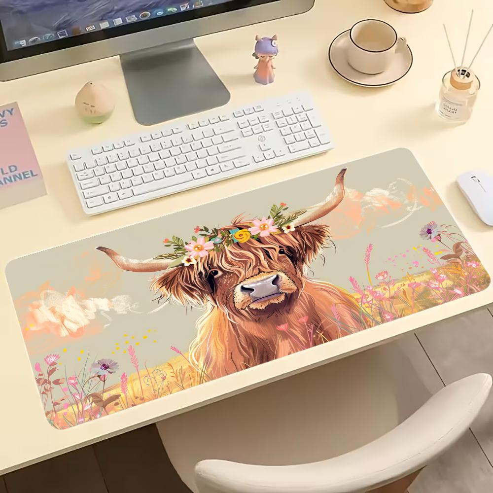 Vintage Highland Cow Floral Ga – Desk Setup Pc And Laptop Bewertung und Preis