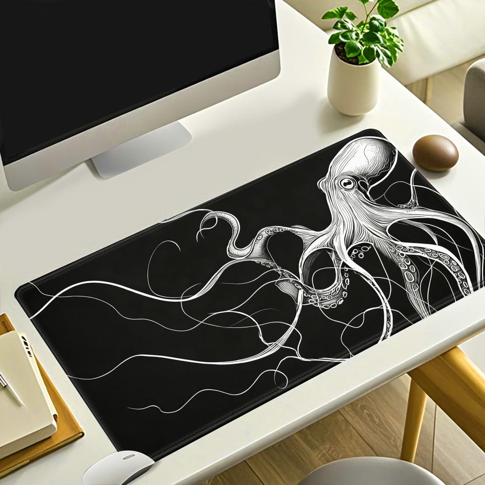 HYBXAXC Oktopus-Mauspad, Schwa – Desk Setup Black And White Bewertung und Preis