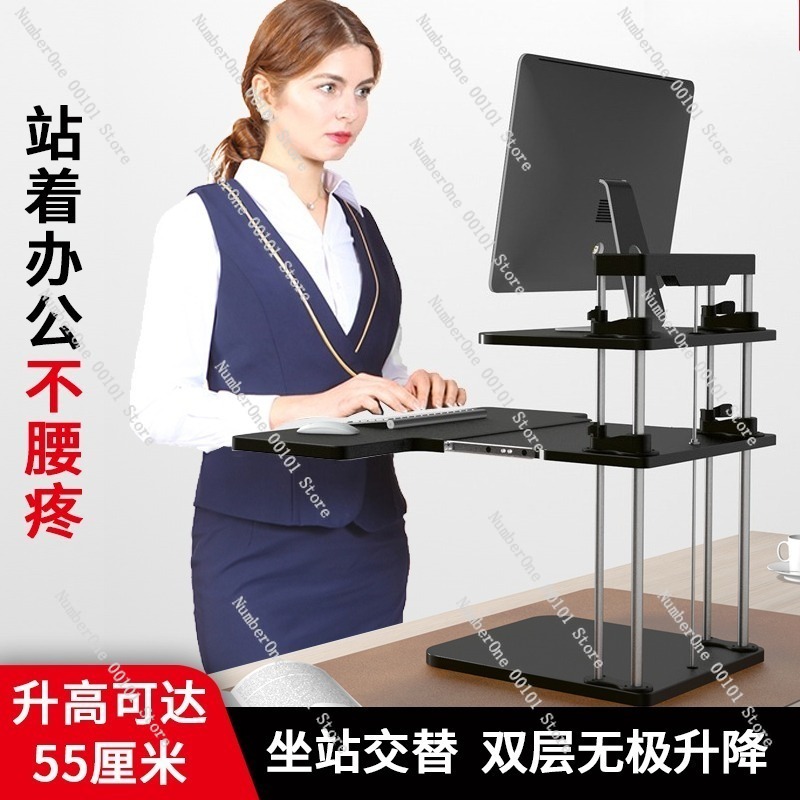 Höhenverstellbarer Stehpult-Ko – Desk Setup With Laptop And Monitor Bewertung und Preis