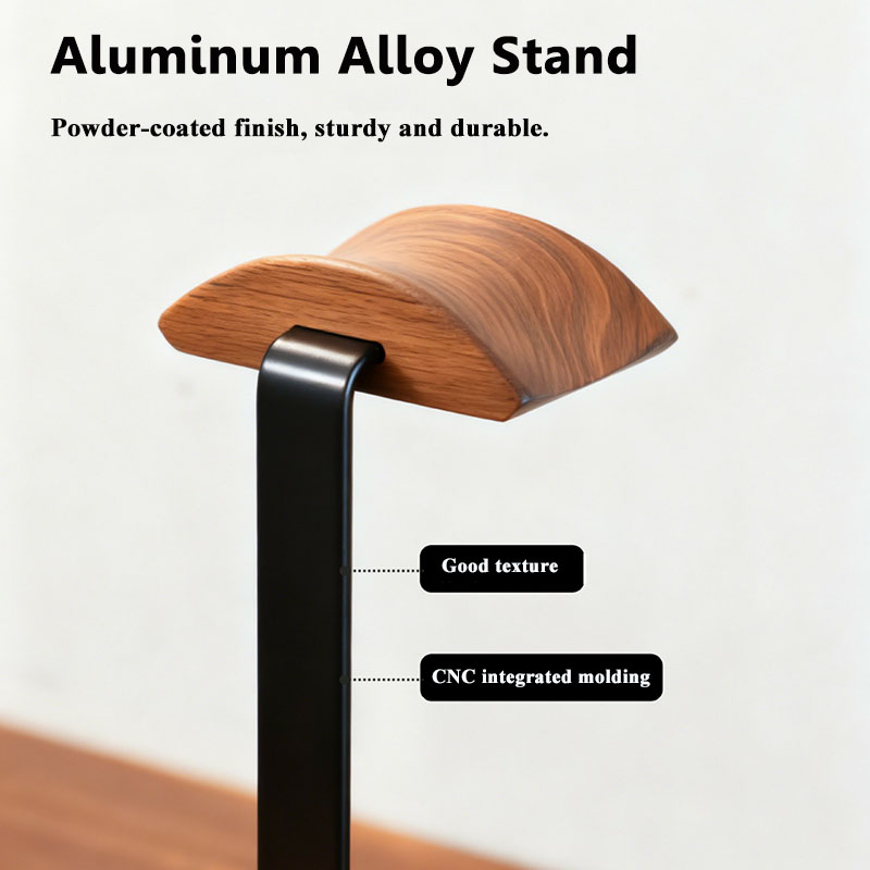 Kopfhörerständer aus massivem  – Desk Setup Wood Bewertung und Preis