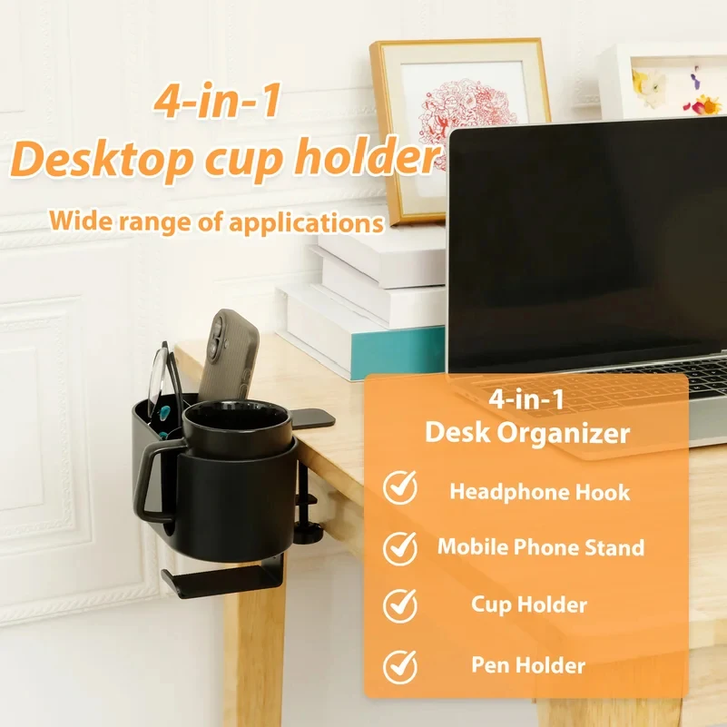 4-in-1 Schreibtisch-Getränkeha – Desk Setup Organization Bewertung und Preis