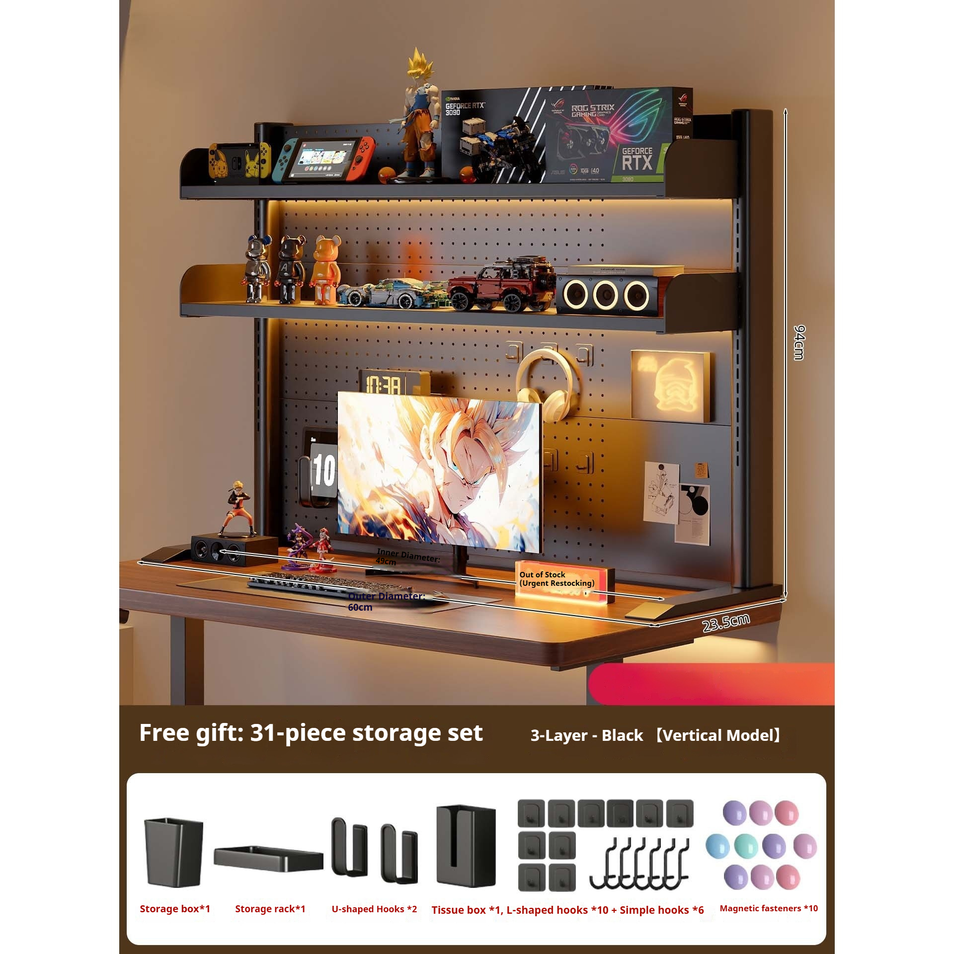 Klemmbarer Schreibtisch-Organi – Desk Setup Study Bewertung und Preis