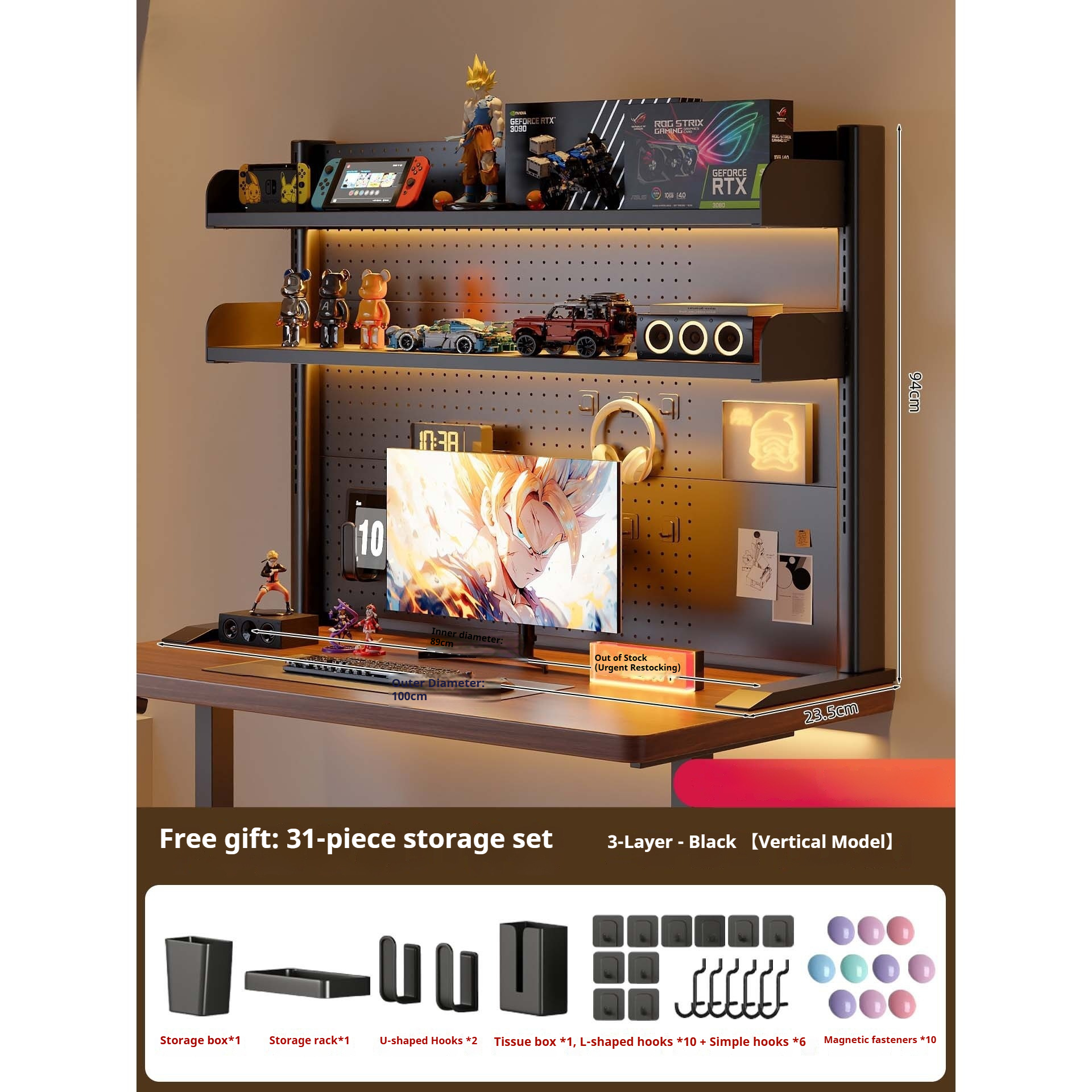 Klemmbarer Schreibtisch-Organi – Desk Setup Study Bewertung und Preis