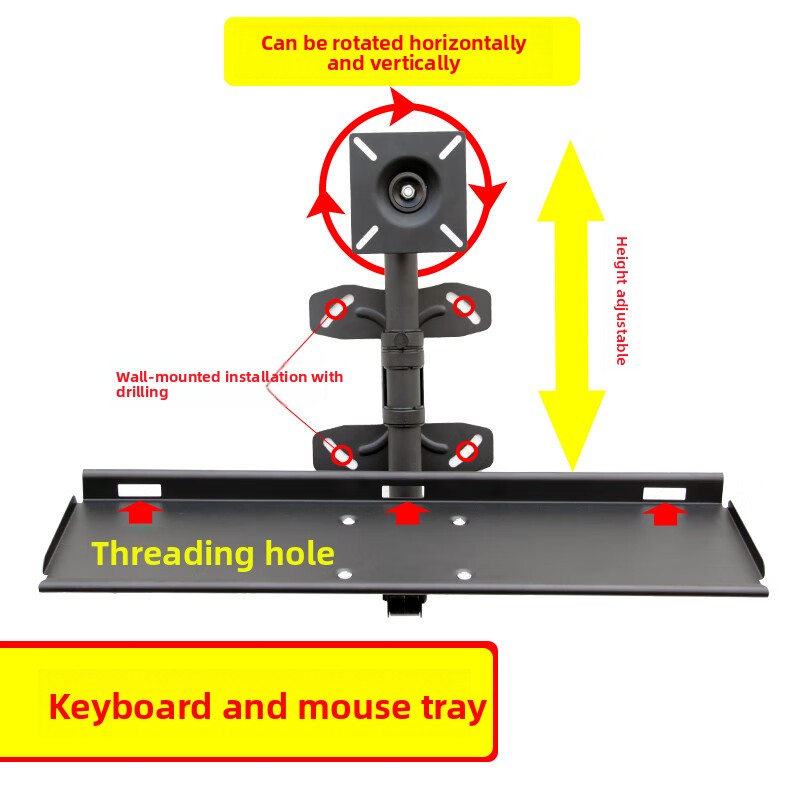 Verstellbare Wand-Tastaturabla – Ergonomic Desk Setup Keyboard Bewertung und Preis