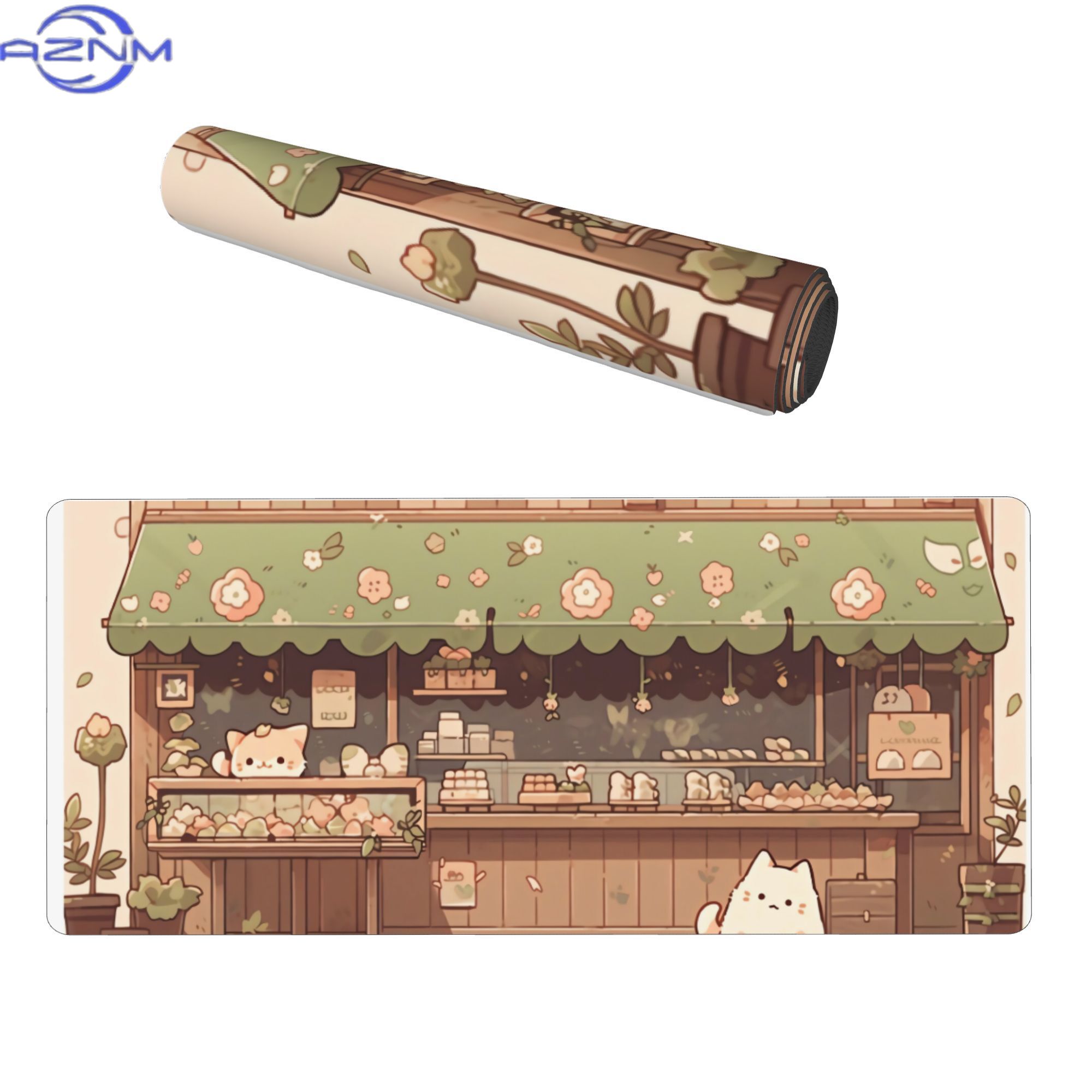 Cat Bakery Aesthetic Green Sho – Desk Setup Streaming Bewertung und Preis