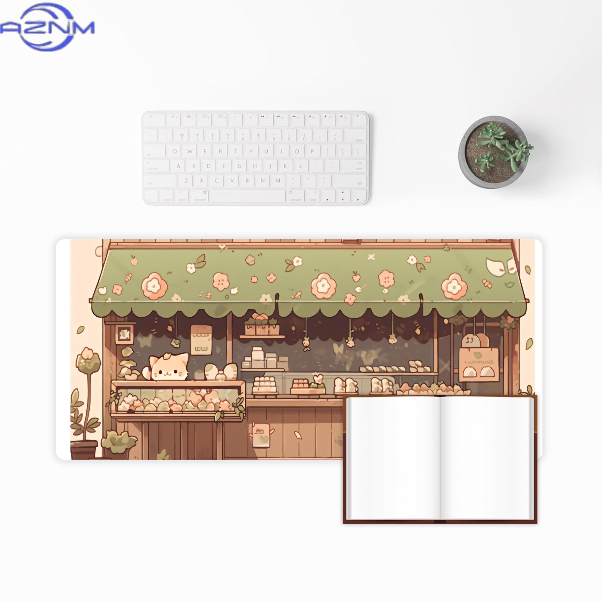 Cat Bakery Aesthetic Green Sho – Desk Setup Streaming Bewertung und Preis