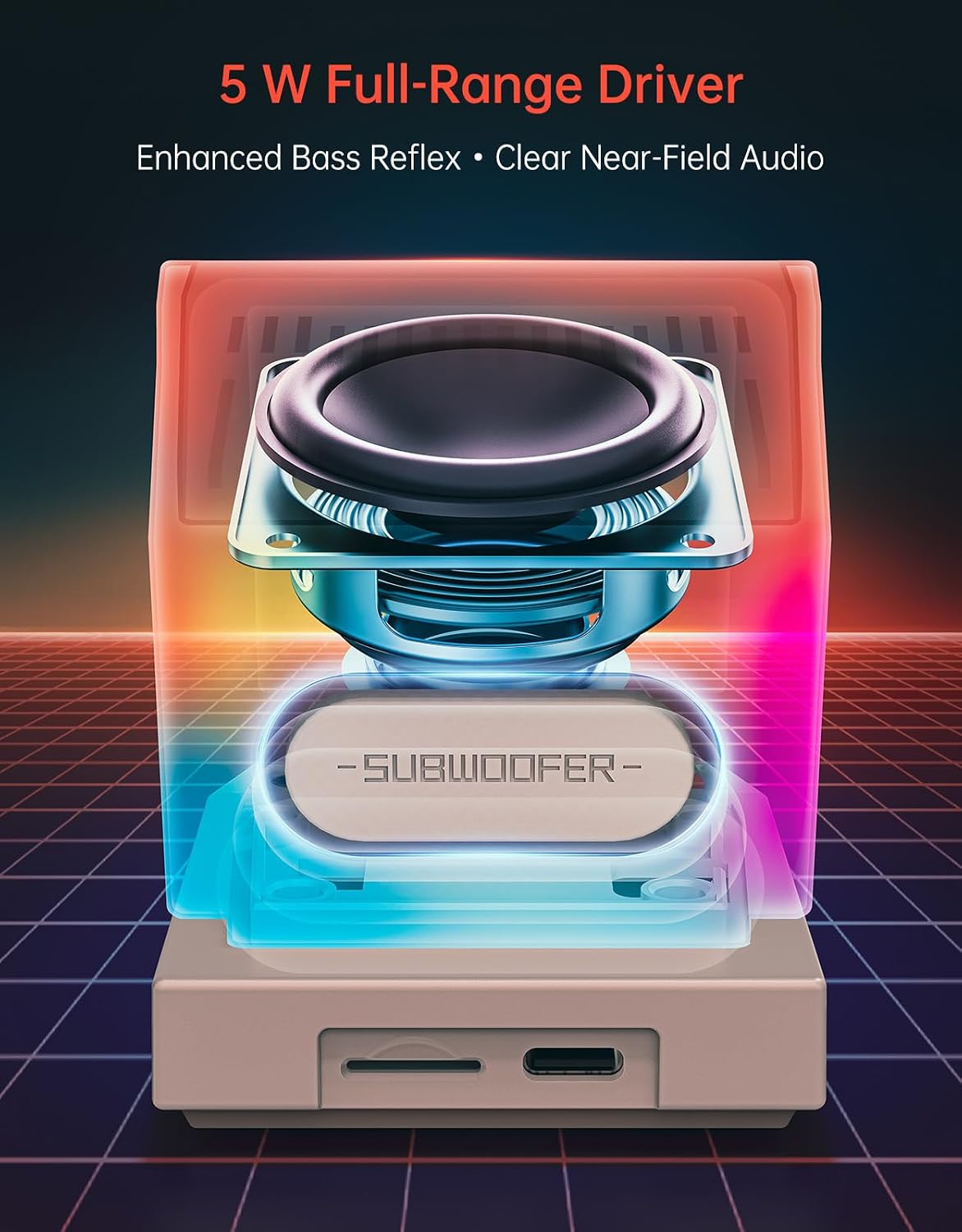 Retro PC-Stil Mini-Lautspreche – Speaker Desk Setup Bewertung und Preis
