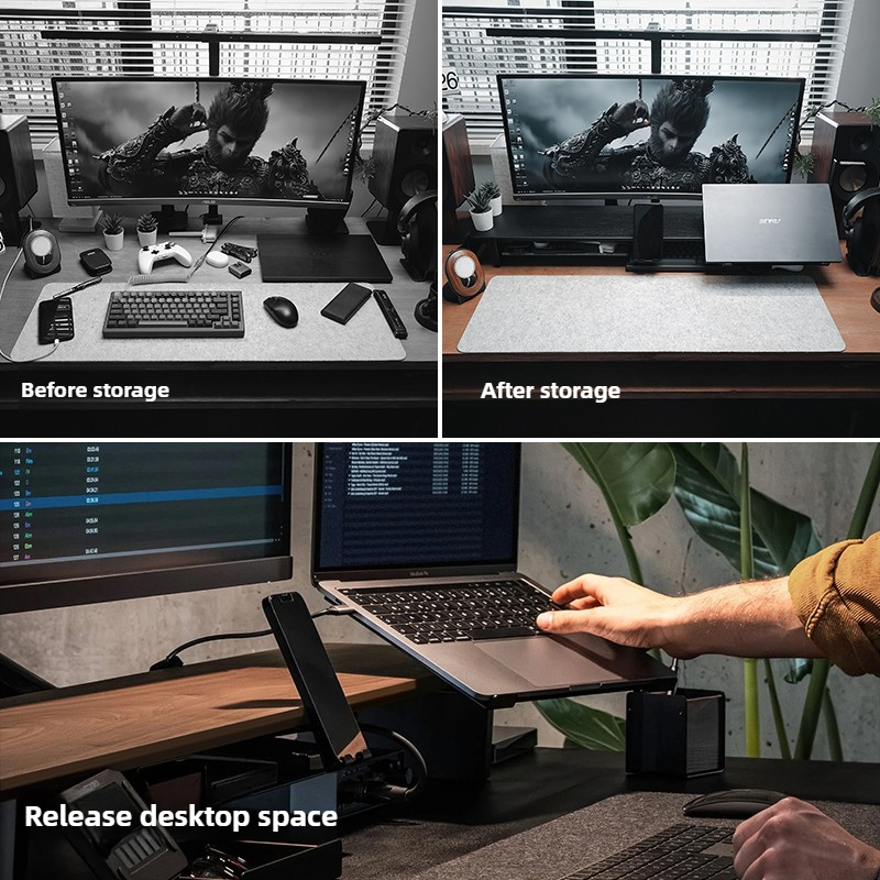 Modularer Monitor-Riser-Stände – Desk Setup With Laptop And Monitor Bewertung und Preis
