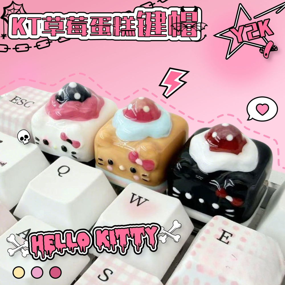Y2K Kawaii Tastenkappen Hello  – Y2K Desk Setup Bewertung und Preis