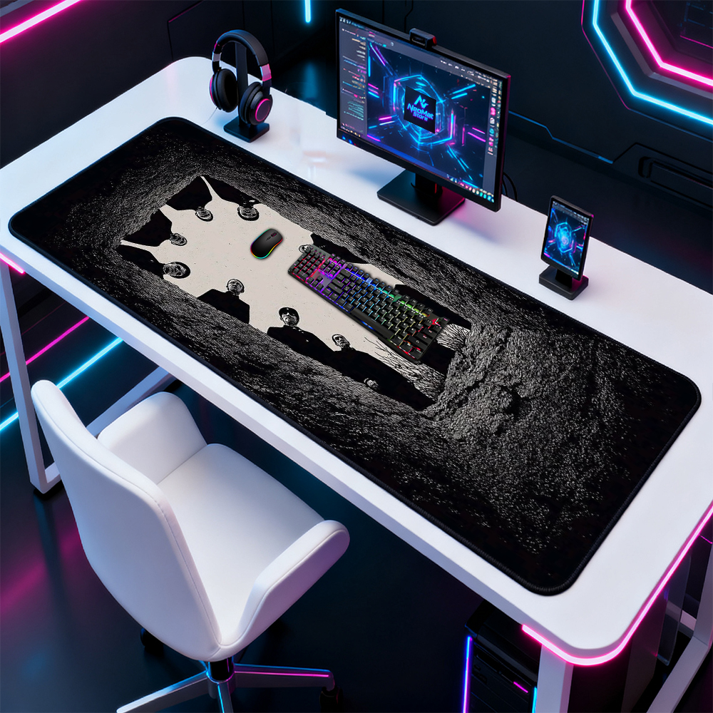 Gotische Schreibtischunterlage – Desk Setup Black And White Bewertung und Preis