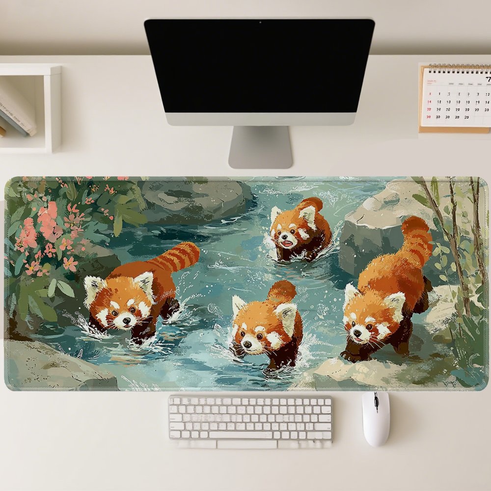 Vier Rote Pandas Spielen im Ba – Desk Setup Streaming Bewertung und Preis