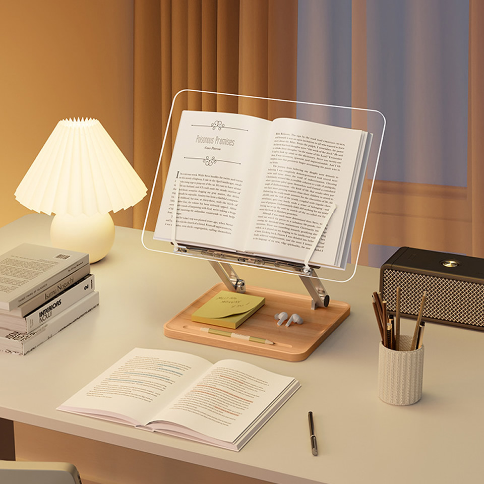Leseständer aus Holz mit Licht – Desk Setup Organization Bewertung und Preis