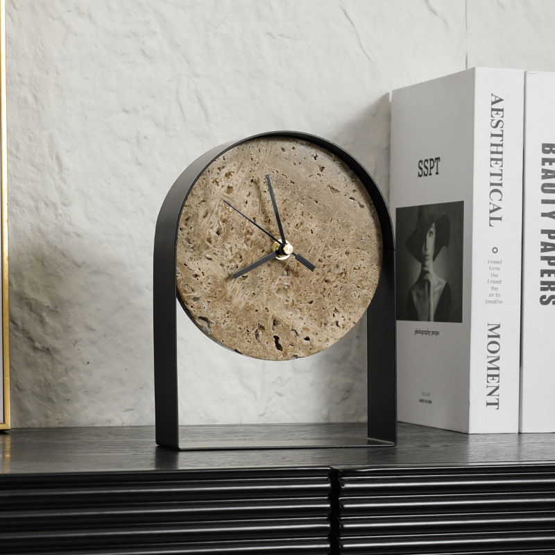 Luxuriöse Marmor-Desktop-Uhr,  – Desk Setup Study Bewertung und Preis