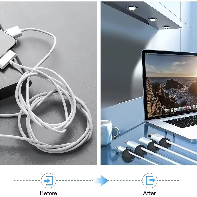 5/50 Stück Desktop-Wand-Kabelc – Desk Setup Organization Bewertung und Preis