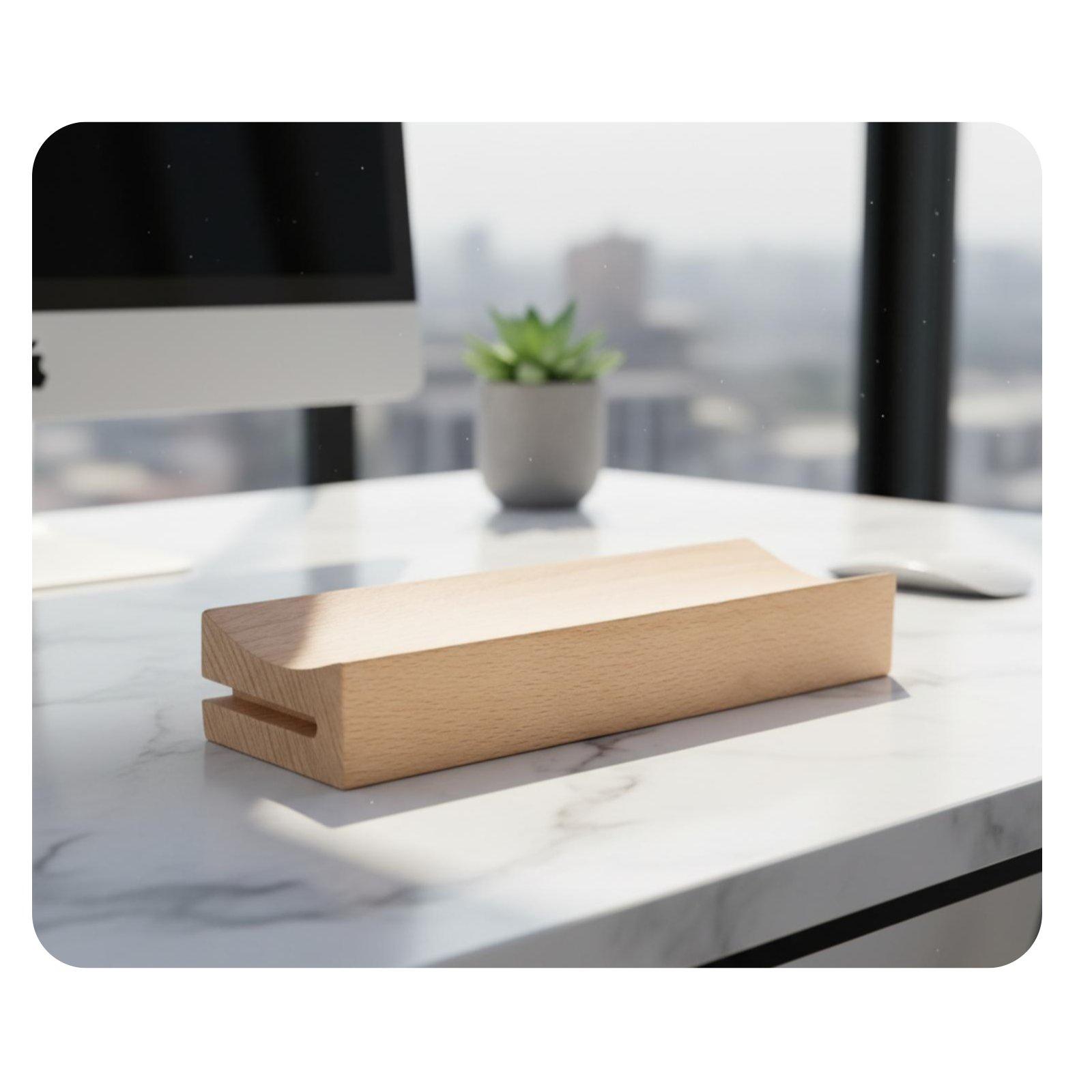 Kalenderständer mit Holzsockel – Desk Setup Wood Bewertung und Preis