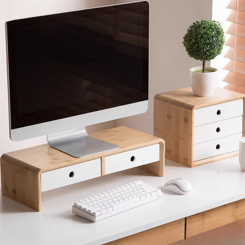 Bambus-Laptop-Monitor-Riser, u – Desk Setup With Laptop And Monitor Bewertung und Preis