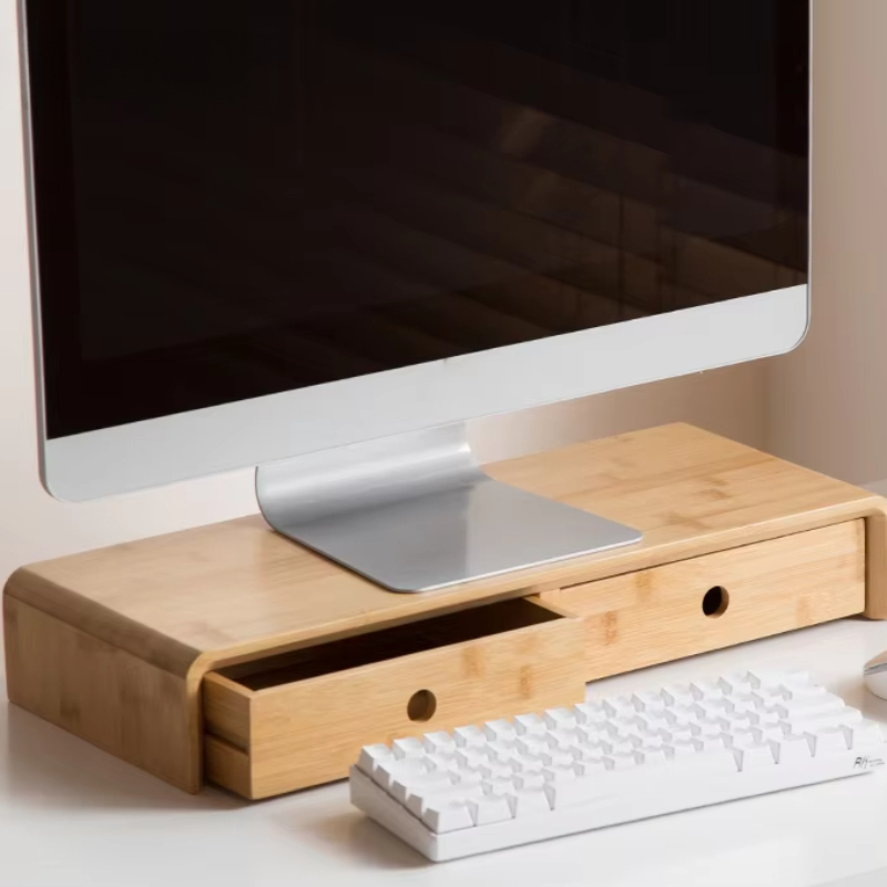 Bambus-Laptop-Monitor-Riser, u – Desk Setup With Laptop And Monitor Bewertung und Preis
