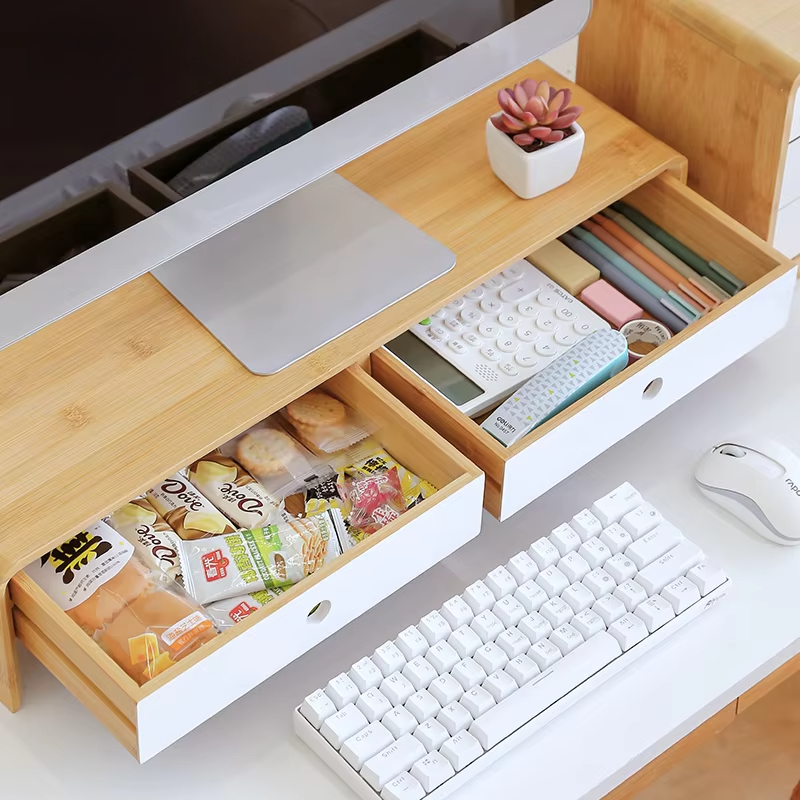 Bambus-Laptop-Monitor-Riser, u – Desk Setup With Laptop And Monitor Bewertung und Preis