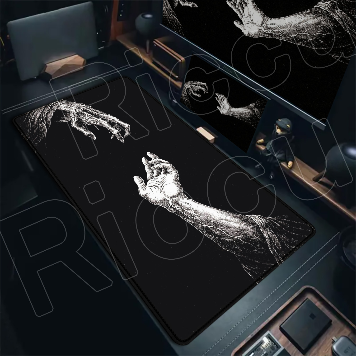 HD Großes Schwarz-Weißes XXL G – Desk Setup Black And White Bewertung und Preis