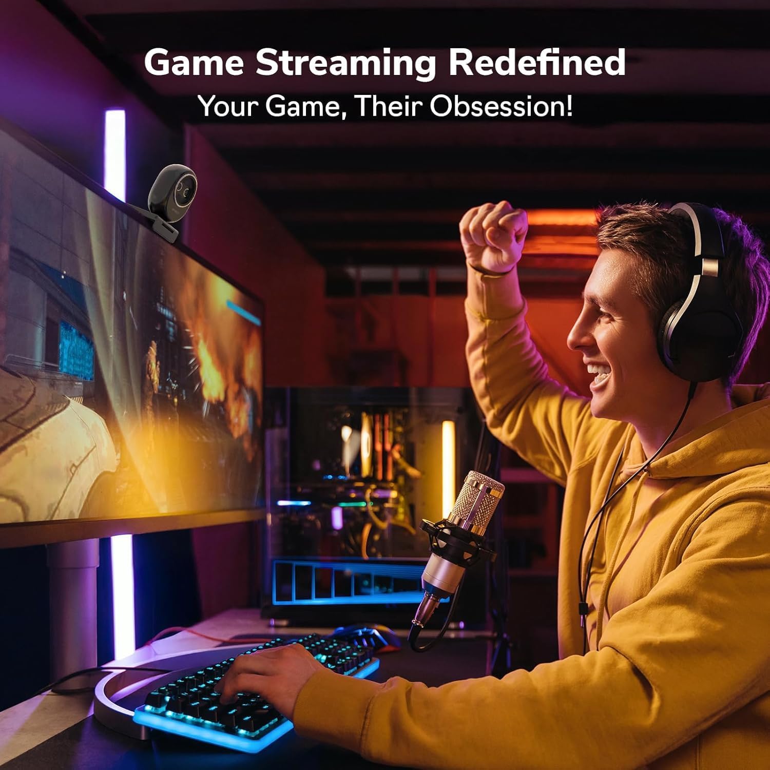 Webcam 4K EMEET Dual-Kamera KI – Desk Setup Streaming Bewertung und Preis