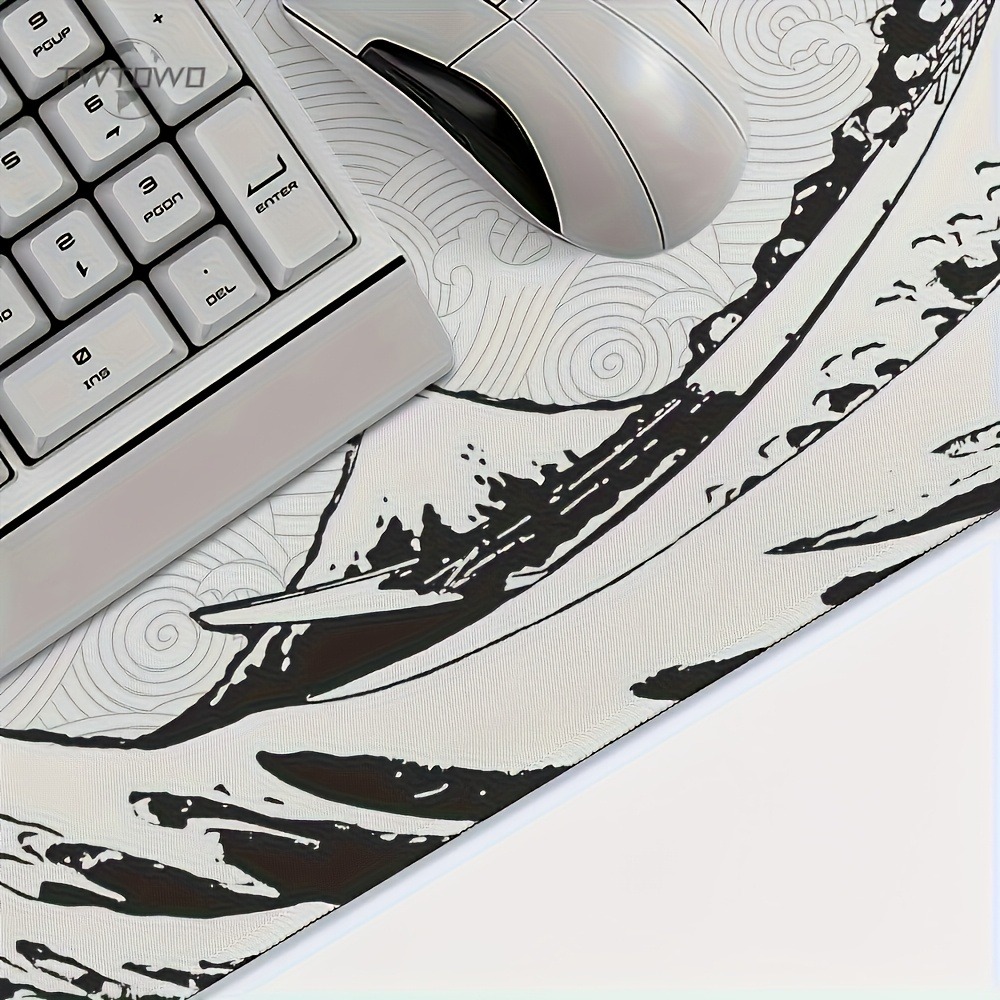 Schwarz-weiße Wave Art XXL Sch – Desk Setup Black And White Bewertung und Preis