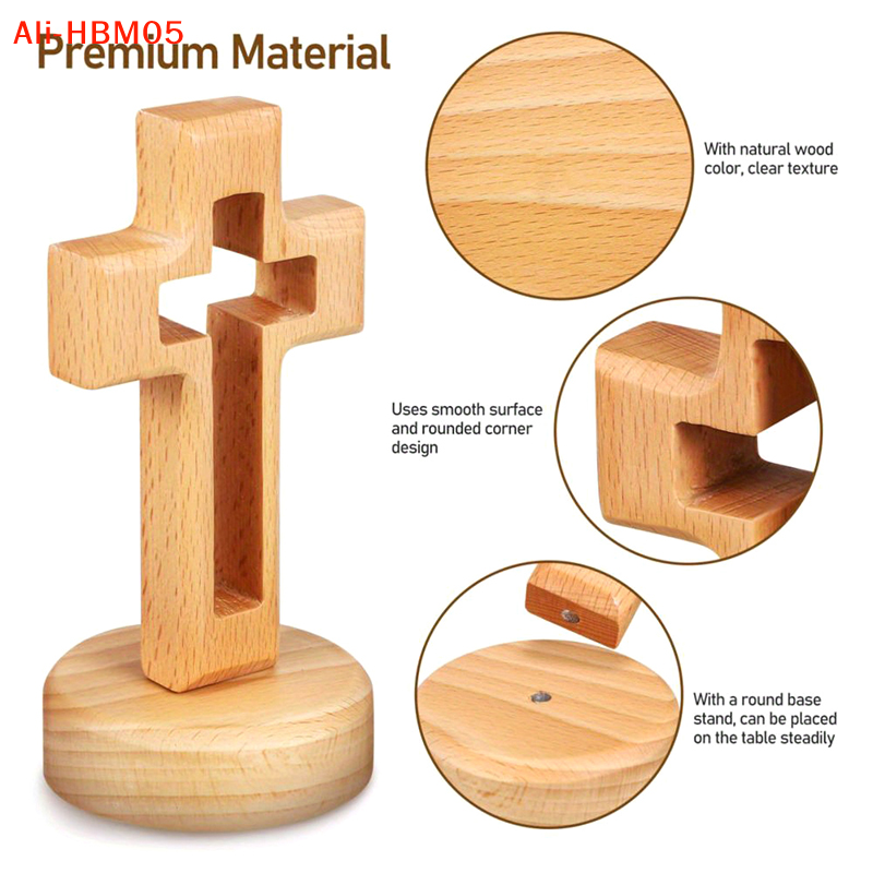 (HB05) Holzkreuz Holz-Kruzifix – Desk Setup Wood Bewertung und Preis