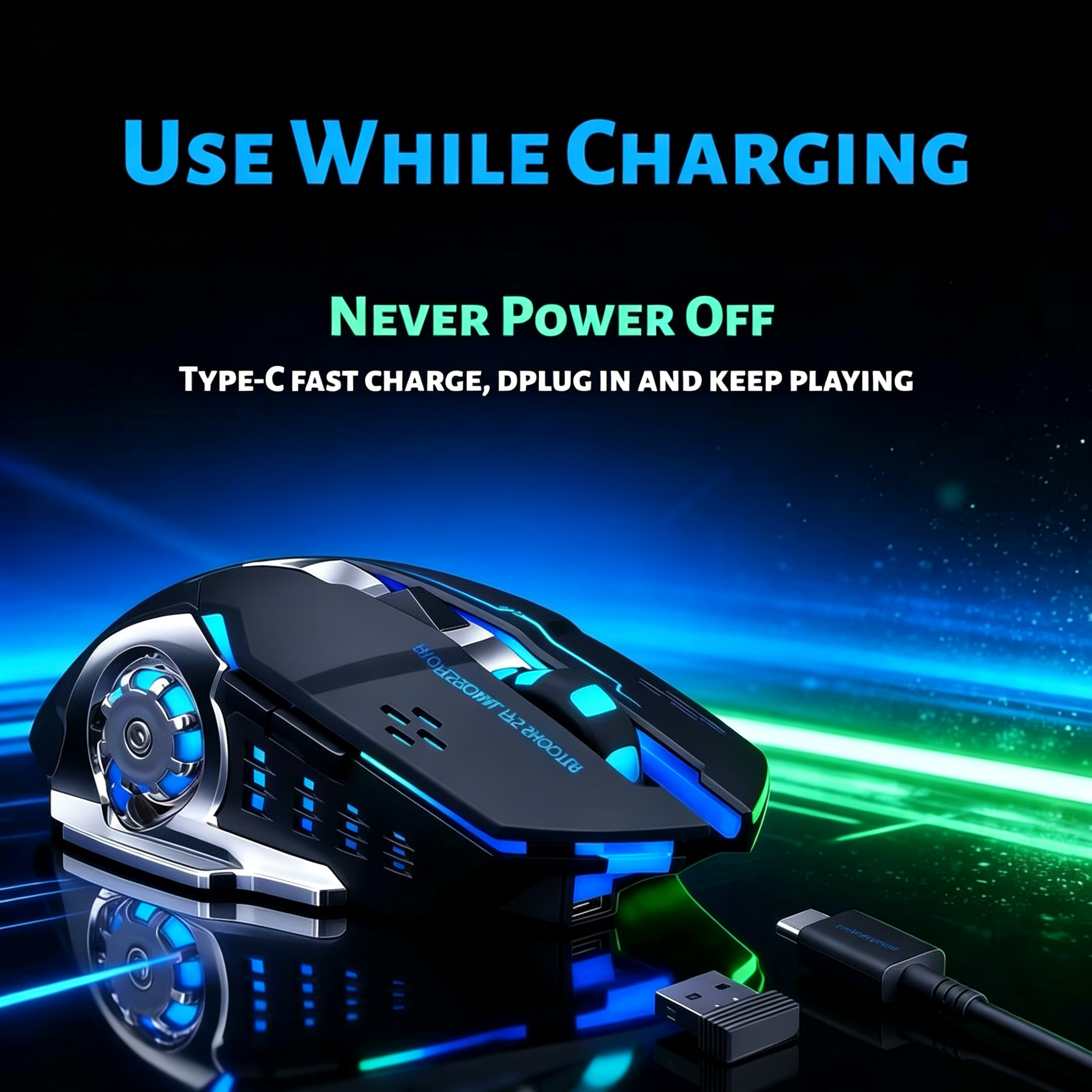 RGB Wireless Gaming-Maus – T-W – Desk Setup For Productivity Bewertung und Preis