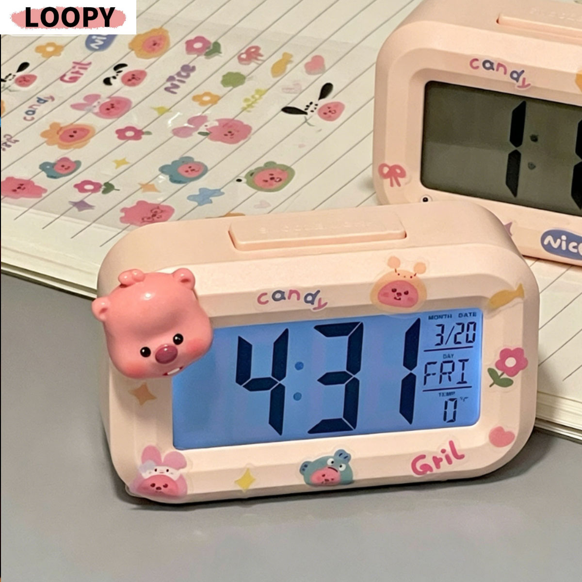 Niedlicher Loopy-Wecker DIY-Uh – Desk Setup Study Bewertung und Preis